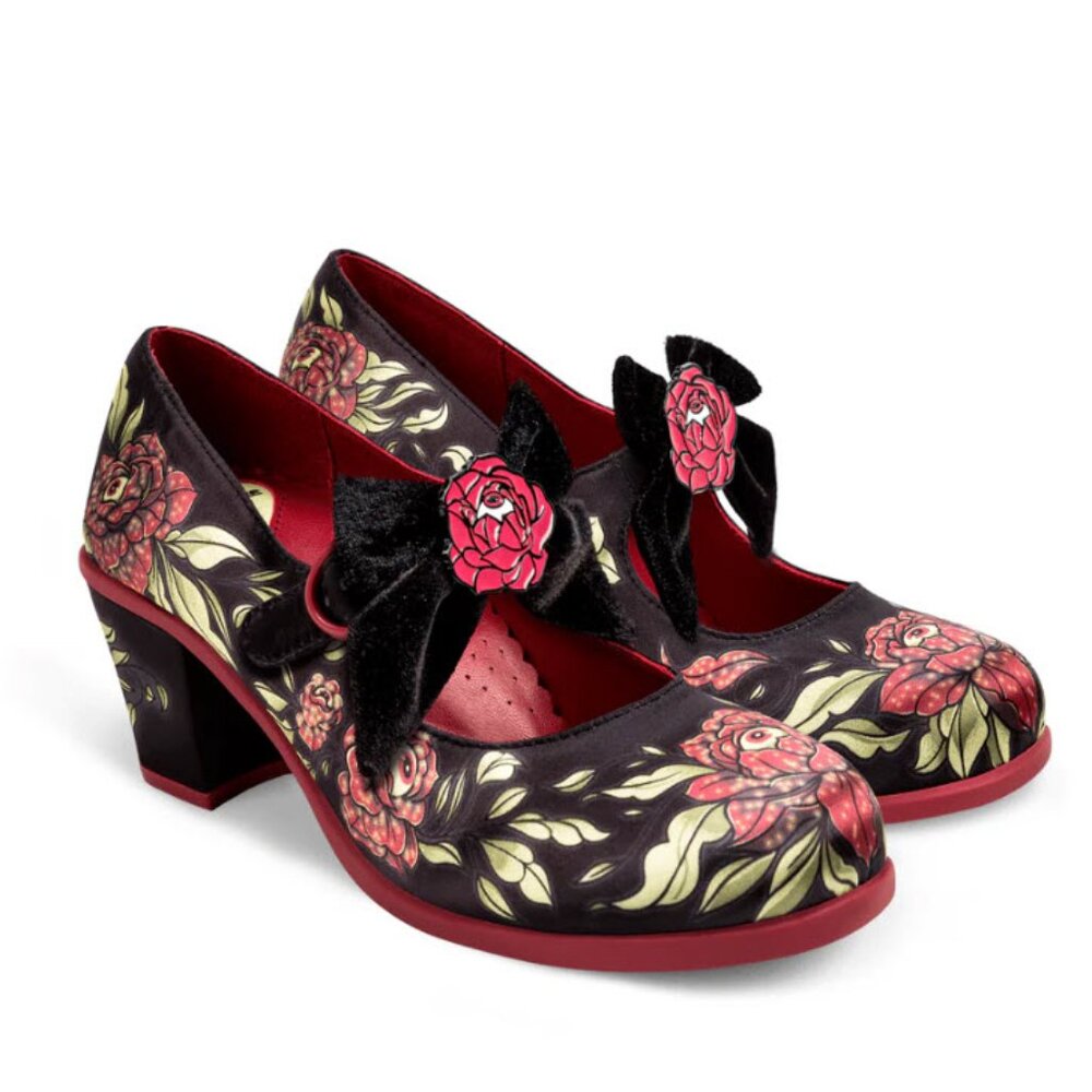 Hot Chocolate Design Rose of Life Mary Jane Heels EU 38